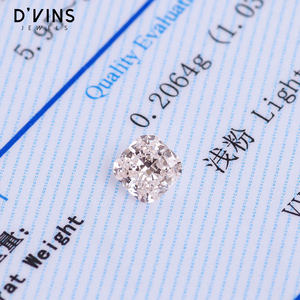 Anillo con Diamante Rosa de 1 Quilate Cultivado en Laboratorio, Corte Cojín, VVS, CVD, Certificado de Fábrica Surat, de D'vins Jewels - Product Image 3