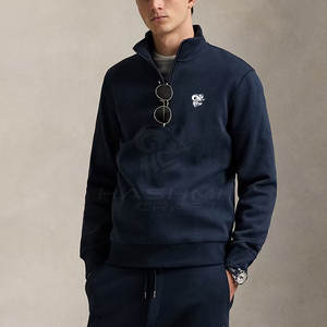 Pull à col zippé pour homme, coutures durables, doublure intérieure douce, vêtements chauds d'hiver, idéal pour la salle de sport, l'entraînement en plein air - Product Image 3