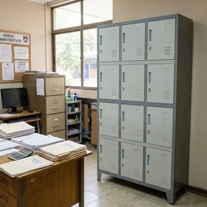 <span class=keywords><strong>Taquilla</strong></span> Metálica de 12 Puertas, Estilo Industrial, para Gimnasio, Escuela, Guardarropa Metálico, Armario de Acero para Ropa - Product Image 1