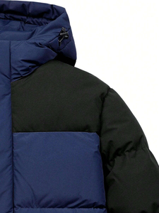 Chaqueta Acolchada Impermeable Ecológica Personalizada para Hombre, con Cierre de Cremallera, Grosor Estándar, Capucha y Cuello Alto, Estilo Casual de Invierno - Product Image 4