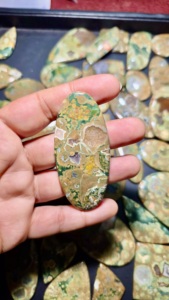 Offre Spéciale – Cabochons en Jaspe Rhylite Naturel, Formes Assorties, Pierres Précieuses en Vrac pour la Fabrication de Pendentifs et Bijoux - Product Image 5