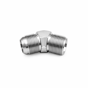 Acero al Carbono 2504 45 #   Conexión Hidráulica en Codo de 45 Grados con Rosca Macho JIC 37 para Aplicaciones de Gas 2504 - Product Image 1