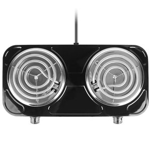 Placa Calefactora Eléctrica Portátil de Doble Quemador de 2000W, Antideslizante, con 5 Ajustes de Temperatura para Camping - Product Image 4