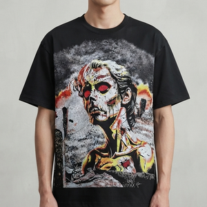 Camiseta de cuello redondo extragrande con gráfico personalizado, ropa informal de verano, mangas cortas, estilo moderno, camisetas unisex para un uso cómodo. - Product Image 5