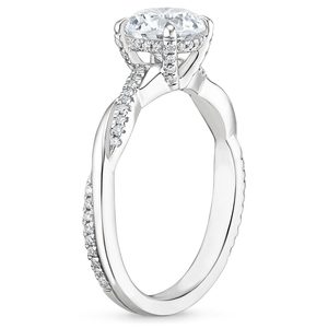 Shiny White Silver <b>Crystal</b> <b>Ring</b> for Women Wedding Engagement Anniversary Gift Jewelry for Ladies - Product Image 1