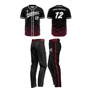 Conjunto de uniforme de ropa deportiva de béisbol/softbol Unisex de alta calidad de talla grande y transpirable para hombres conjunto de béisbol de alta calidad personalizado - Product Image 6