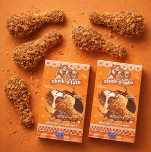 Crispy Cluck Chocolate Fried Chicken Flavor <b>Bar</b> UK Imported Style Crunchy Sweet <b>Snack</b> Premium Cocoa Dessert Unique Gift Item - Product Image 2