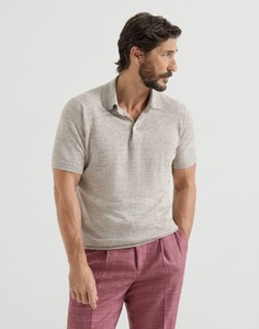 Suéter de Diseño Clásico para Hombre, Ropa de Lujo, Prenda de Punto, Cuello Polo de Cachemira, Jersey de Lana y Cachemira, Camisa Polo Tejida para Hombre - Product Image 1
