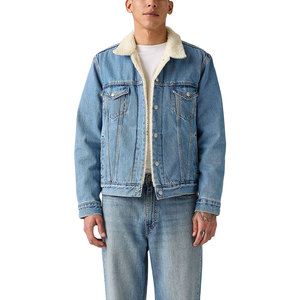 Veste en jean délavée pour homme, style tendance, haute qualité, veste d'hiver personnalisée - Product Image 2
