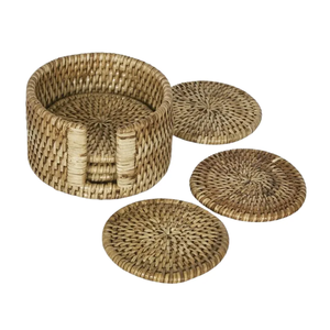 Best Quality Rattan <b>Coaster</b> Placemat Pad <b>Coasters</b> Kitchen Table Mats New Design Rattan <b>Coaster</b> <b>Drink</b> Accessories - Product Image 4