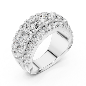 925 Sterling Silver Round Cut Moissanite <b>Diamond</b> <b>Ring</b> Wholesale Engagement Jewelry OEM ODM Supplier Factory - Product Image 4