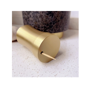 Porta Palillos Decorativo de Latón con Acabado Dorado, Adornos Decorativos, Nuevo Porta Palillos Redondo de Latón para Hoteles y Restaurantes - Product Image 3