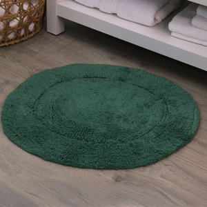 Tapis de bain rond en coton, antidérapant, lavable en machine et absorbant, en microfibre épaisse, vente en gros - Product Image 4
