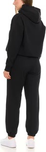 100% Cotton Casual Hooded Fleece Sweat Suit <b>Set</b> Solid Black Full Sleeve Loose Fit Breathable Cotton <b>Joggers</b> <b>Matching</b> Outfit - Product Image 6