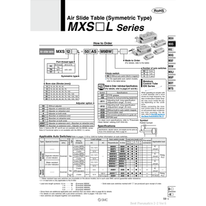 Table coulissante pneumatique SMC MXS6L-50 - Product Image 1
