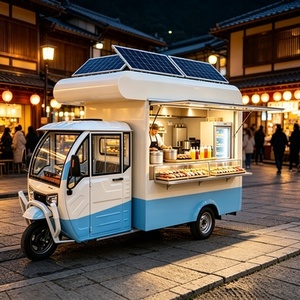 Nouvelle Mini-charrette alimentaire pop-up 2026 avec parasol détachable et support pliable pour la vente en marché nocturne - Product Image 3
