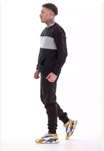 Survêtement sans manches à capuche pour homme, fermeture éclair intégrale, poches latérales, couleur unie, coupe décontractée, léger, polyester et coton - Product Image 5