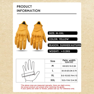 Genuine Sheepskin Outdoor Sports Motocross Riding <b>Gloves</b> <b>Touch</b> Screen Protection Comfortable Full Finger Motorbike <b>Gloves</b> - Product Image 3