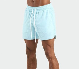 Pantalones Cortos Deportivos de Malla para Hombre, Transpirables, de Secado Rápido, Ligeros, para Entrenamiento, con Cintura Elástica - Product Image 4