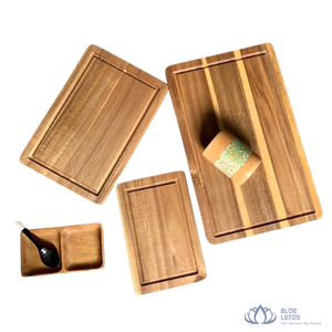 [BEST SELLER] |   Planche à découper en bois grande taille, surface de découpe pour pizza, pain, fruits, plateau de service, fabrication Vietnam - Product Image 1