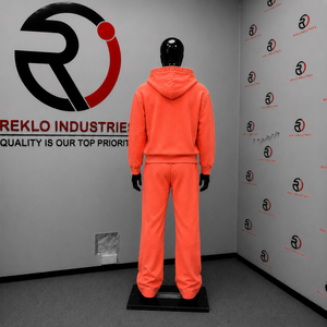 Conjunto de chándal con detalles de coral para hombre, sudadera con capucha y cremallera completa y pantalones, ropa casual de calle, traje de jogging, ropa deportiva premium personalizada al por mayor - Product Image 4