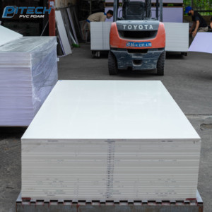Pitech แผ่นโฟมพีวีซีสีขาวพรีเมี่ยมแผ่นพลาสติกเคลือบฟิล์มแข็งสำหรับการผลิตเฟอร์นิเจอร์คุณภาพตัดตามสั่ง - Product Image 6
