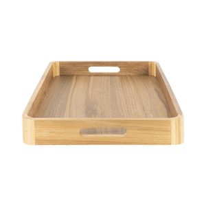 Rectangular Wooden Serving Tray-Eco-Friendly <b>Disposable</b> Country Design Breakfast & Food Serving Table Tray - Product Image 6