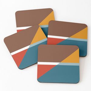 1007 Kitchen Tableware Coasters for <b>Mats</b> Wood Coaster Enamel Printed <b>Mats</b> & Pads Made by Handmade Collection of Making Coasters - Product Image 6