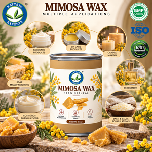 1 KG de Cera Floral de Mimosa para la Fabricación de Cremas, Lociones y Bálsamos, Ingrediente Natural de Acacia Decurrens para Formulación Cosmética - India - Product Image 4