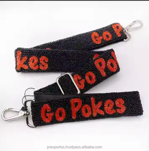 Go Frogs College Gameday Custom <b>Strap</b> Handmade <b>Adjustable</b> Crossbody Bag Decorative Beaded Embroidery Replacement Purse Accessory - Product Image 2