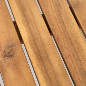 Lit de repos d'extérieur en bois moderne, chaise longue double avec coussins et rideaux pour piscine, villa, complexe hôtelier, patio, projets de jardin - Product Image 5