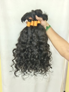 Cabello Humano Remy Sin Procesar del Templo de Chennai, Cabello Natural Rizado con Cutícula Alineada, 100 Gramos, Cabello Rizado Indio Natural del Templo, Fabricante - Product Image 6