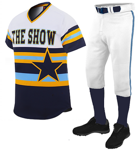 Ensemble d'uniformes de baseball en maille respirante 100 % polyester de haute qualité, personnalisable avec numéro d'équipe, pour adultes, grandes tailles, antibactérien, séchage rapide - Product Image 6