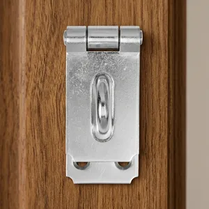 Premium Quality Steel Grade Hasp Lock with Screws for <b>Padlock</b> Security on Doors Windows Cabinets Garages Available At Best Price - Product Image 5