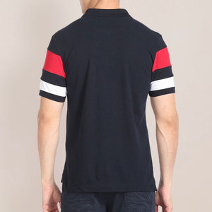 Men's Short Sleeve Knitted for Shirt Solid Design Regular Fit Vintage Casual Wear Quick Dry Black Red <b>White</b> Stripes - Product Image 5