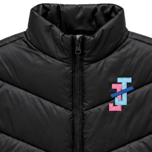 Jack and Jill Children’s Embroidered Puff Vest <b>Sleeveless</b> Full Zip Lightweight Padded Warm Kids Casual Outdoor Winter <b>Jacket</b> - Product Image 3