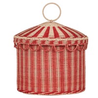 Panier en osier en forme de tente de cirque, fait main, pour rangement, vente en gros, écologique, fabriqué au Vietnam, prêt à être expédié