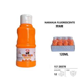 Aquarelle fluorescente orange, tempera fluorescente orange - Product Image 1
