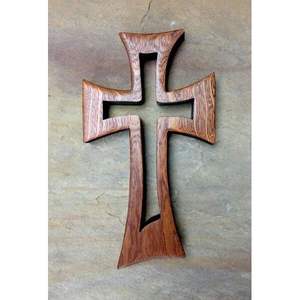 Croix en bois symbole religieux chrétien pour la prière, plaque en bois élégante - Product Image 6