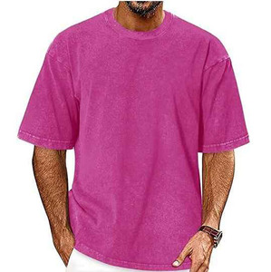 เสื้อยืดโอเวอร์ไซส์ผู้ชาย ทรงหลวม ผ้าฝ้าย คอกลม เนื้อผ้าระบายอากาศได้ดี เนื้อผ้านุ่ม สวมใส่สบาย สไตล์ลำลอง แฟชั่นสตรีท - Product Image 1