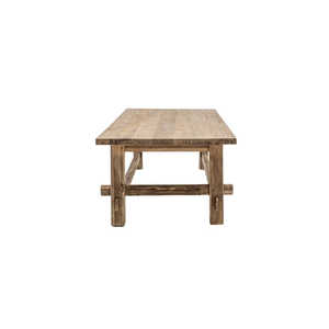 Table à manger en teck massif de qualité supérieure, finition rustique naturelle artisanale, mobilier robuste pour les projets de restaurants et d'hôtels - Product Image 3