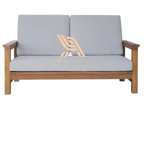 Sofá de dos plazas para exteriores de madera de teca natural de la mejor calidad para jardín exterior y patio de hotel - Product Image 4