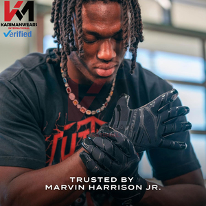 Custom American Football Gloves Private <b>Label</b> <b>Sticky</b> Grip Training Gloves OEM Service Bulk Orders Export Manufacturer - Product Image 5