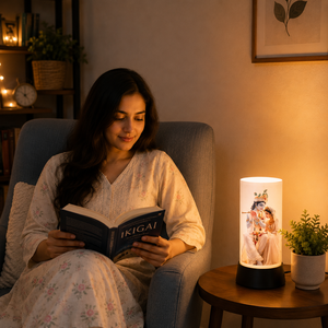 Radha Krishna Divine Glow LED <b>Table</b> <b>Lamp</b> Spiritual Decorative Night Light for Bedroom Meditation Living Room <b>Study</b> Religious - Product Image 2