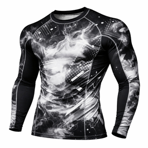 Women's Compression Rash Guard Long Sleeve OEM Custom Logo Design Breathable Quick-Dry UPF50 Eco-Friendly Martial Arts - Product Image 2