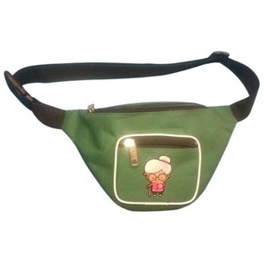 Multi-Functional Corduroy Waterproof Zipper Closure Barrel-shaped Waist Bag Men Women Sports Crossbody <b>Letter</b> Fashion Gift - Product Image 4