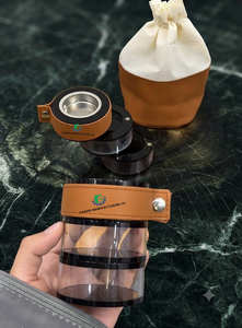 Portable Acrylic <b>Cone</b> <b>Incense</b> Burner with Sandalwood Scent Magnetic Bakhoor Holder Travel Tray and Storage Bag Eco-Friendly - Product Image 2