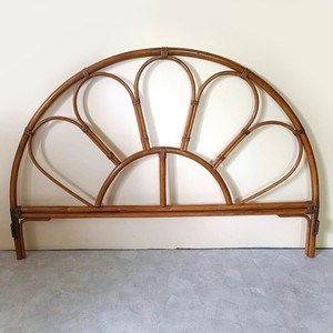 Cabecero de cama de ratán con diseño floral, cabecero natural, elementos decorativos esenciales para el dormitorio infantil - Product Image 1