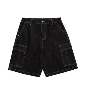 Pantalones Cortos Holgados de Estilo Urbano para Hombre, de 5 Pulgadas, Tipo Cargo, Casuales, de Poliéster/Nylon, con Cintura Elástica, para Verano - Product Image 1