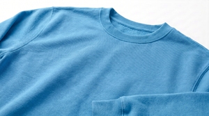 เสื้อสเวตเตอร์คอกลมสีฟ้าอ่อน ทรงปกติ สีพื้น ผ้าถักลำลอง 100% ผ้าฝ้าย สำหรับใส่ในฤดูใบไม้ร่วง - Product Image 3
